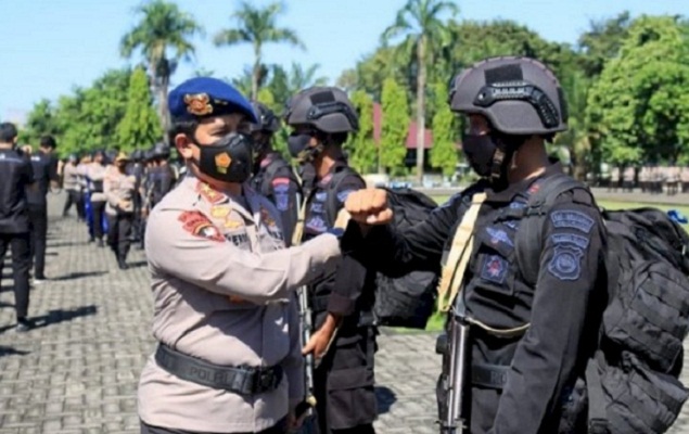 kapolda-sulsel-pimpin-apel-penyambutan-1-ssk-brimobda-sulsel-purna-tugas-bko-polda-papua-