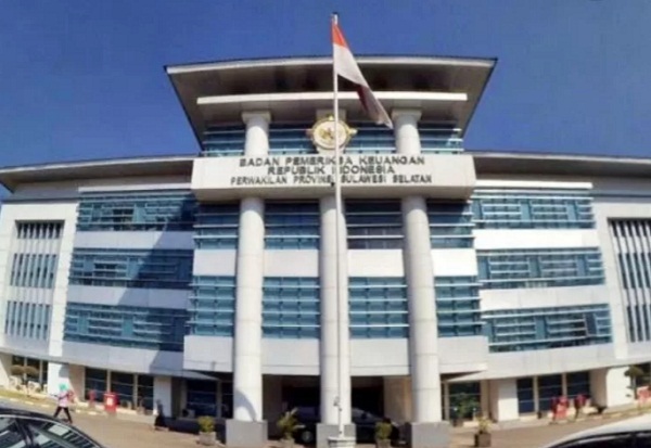 suasana kantor Badan Pemeriksa Keuangan RI perwakilan Sulawesi Selatan.