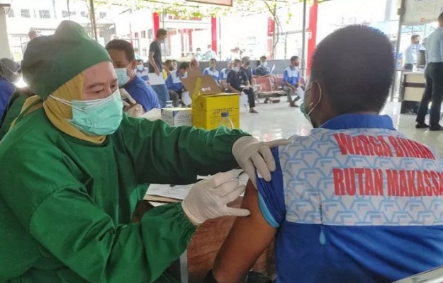 Pelaksanaan vaksinasi COVID-19 di Rutan Makassar